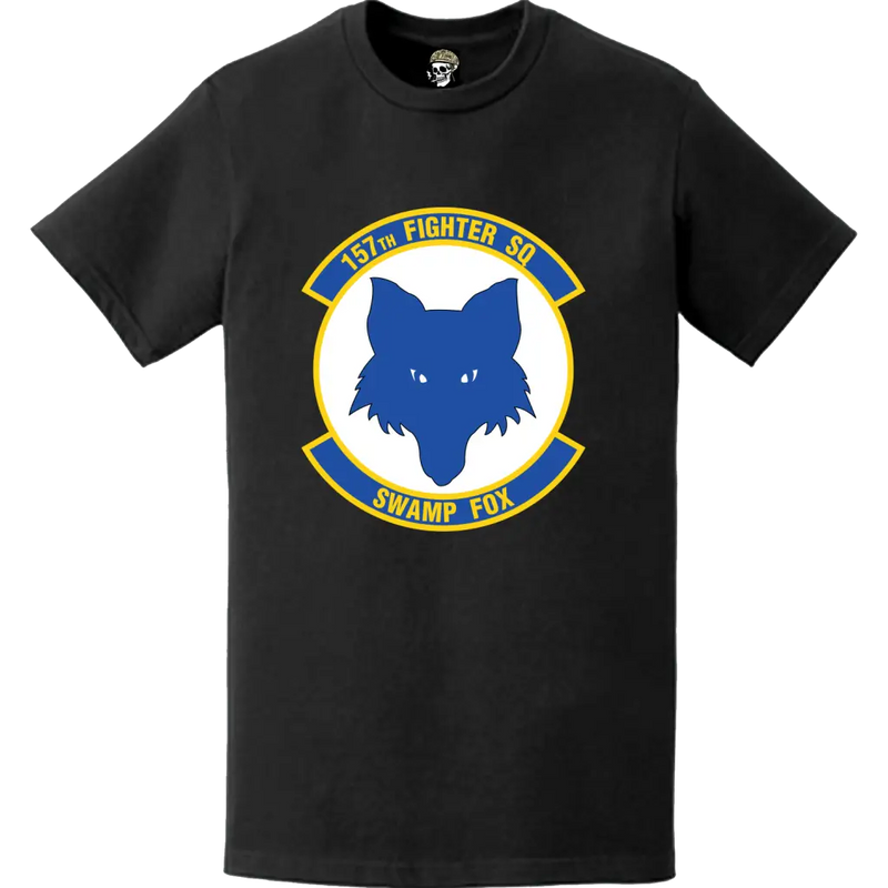 Official 157th Fighter Squadron (157th FS) 'Swamp Fox' Logo Emblem T-Shirt
