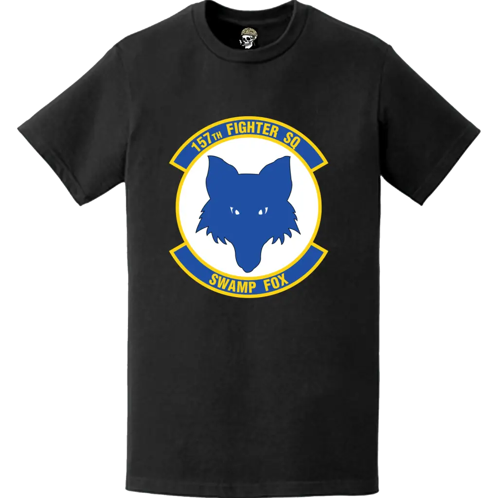 Official 157th Fighter Squadron (157th FS) 'Swamp Fox' Logo Emblem T-Shirt Tactically Acquired   
