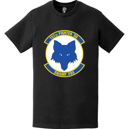 Official 157th Fighter Squadron (157th FS) 'Swamp Fox' Logo Emblem T-Shirt Tactically Acquired   