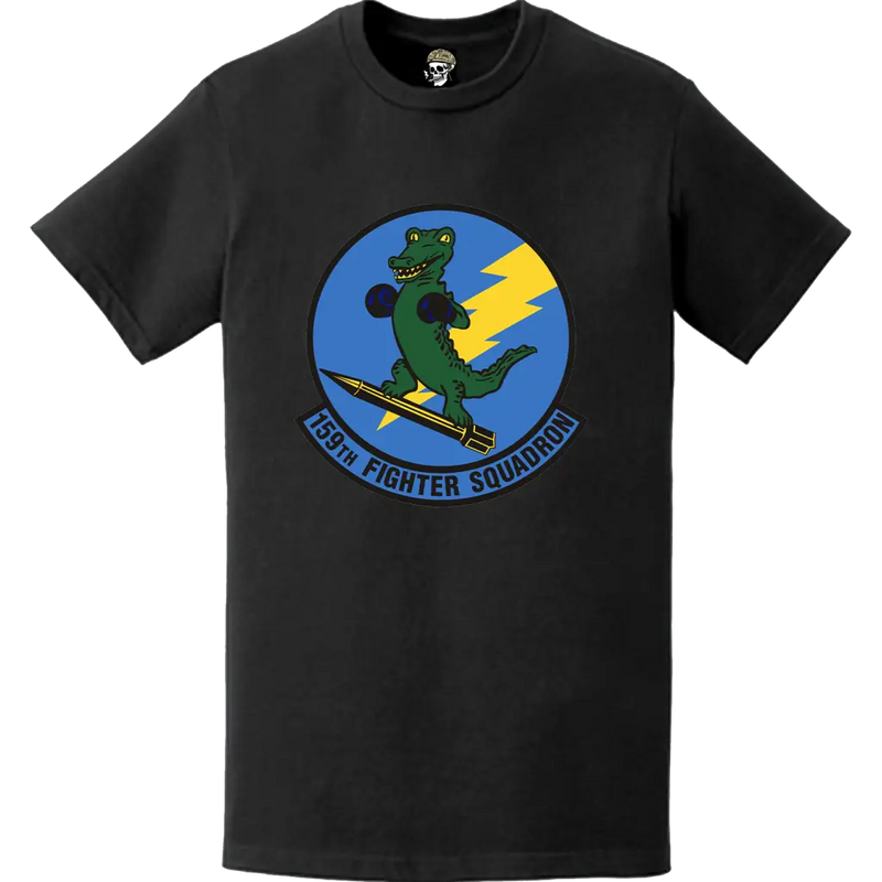 Official 159th Fighter Squadron (159th FS) 'Boxin' Gators' Logo Emblem T-Shirt