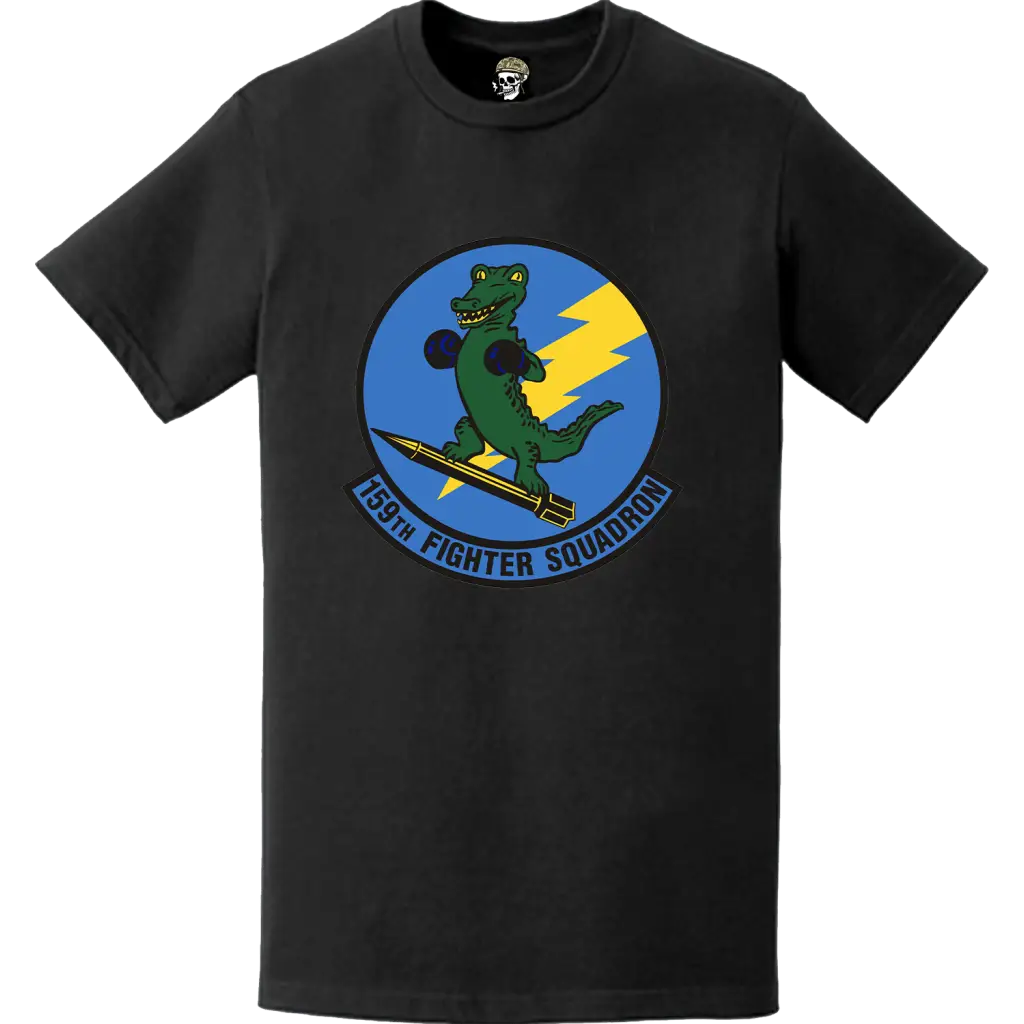 Official 159th Fighter Squadron (159th FS) 'Boxin' Gators' Logo Emblem T-Shirt Tactically Acquired   
