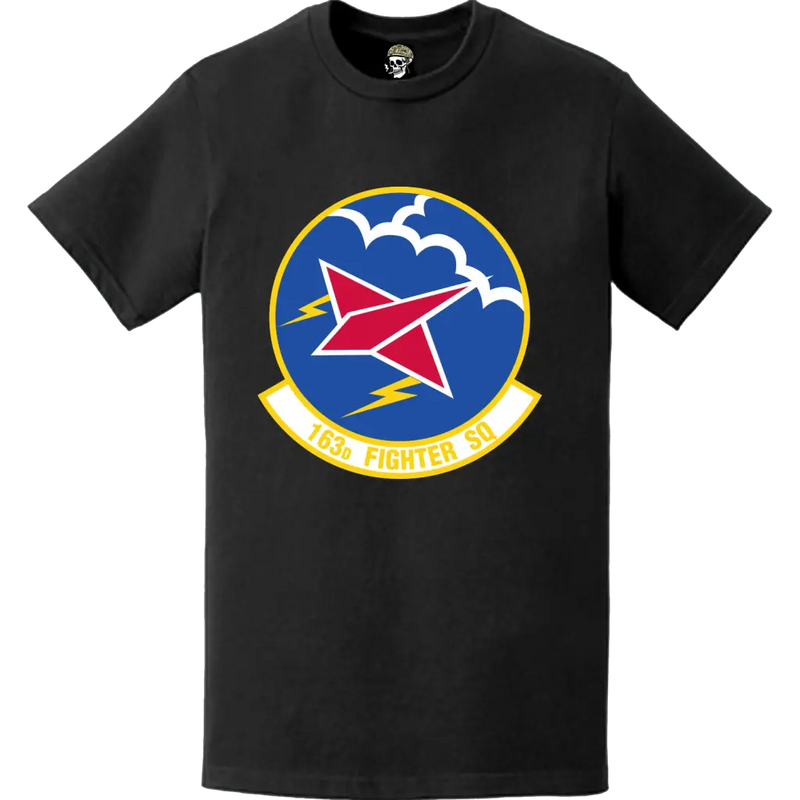 Official 163rd Fighter Squadron (163rd FS) 'Blacksnakes' Logo Emblem T-Shirt