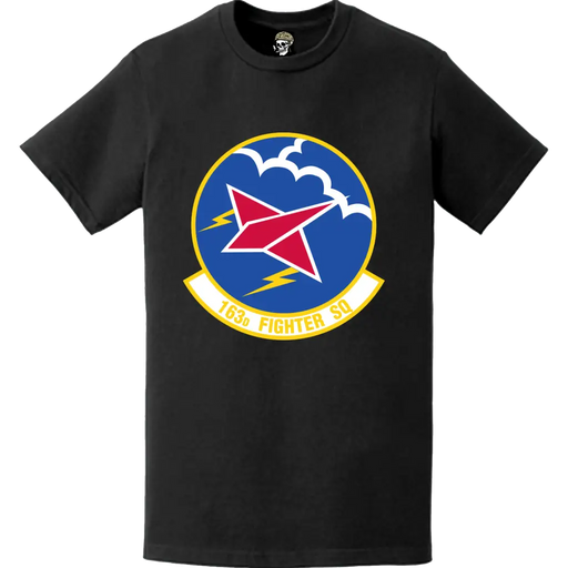 Official 163rd Fighter Squadron (163rd FS) 'Blacksnakes' Logo Emblem T-Shirt Tactically Acquired   