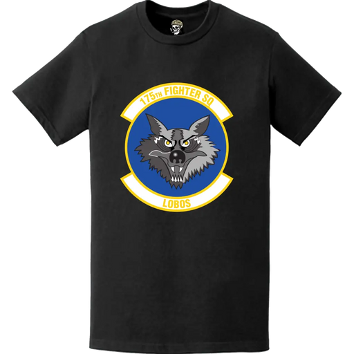 Official 175th Fighter Squadron (175th FS) 'Lobos' Logo Emblem T-Shirt Tactically Acquired   