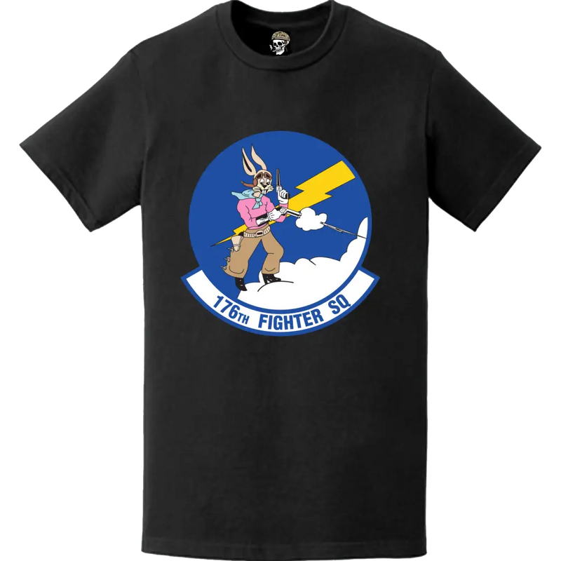 Official 176th Fighter Squadron (176th FS) 'Badger Air Militia' Logo Emblem T-Shirt