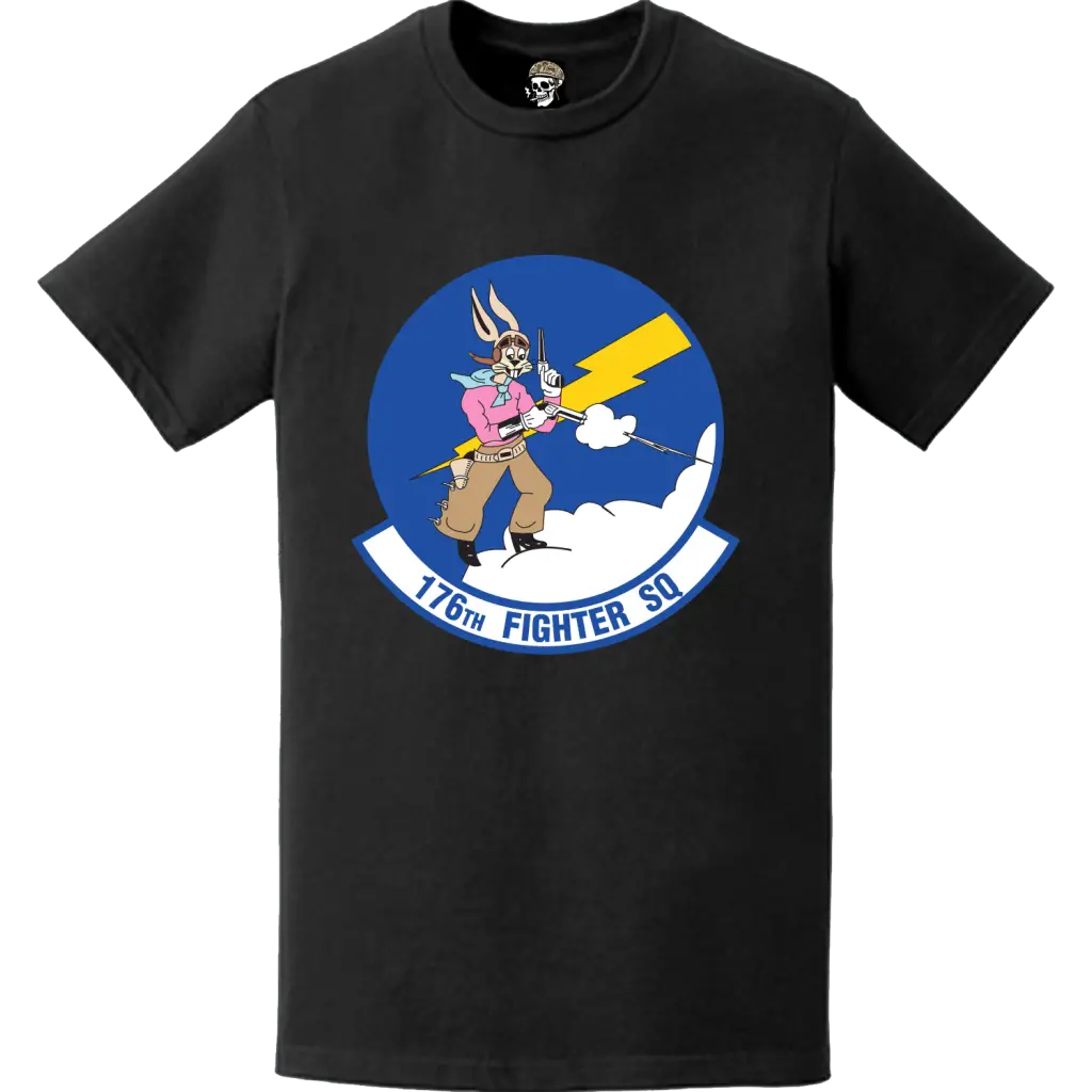 Official 176th Fighter Squadron (176th FS) 'Badger Air Militia' Logo Emblem T-Shirt Tactically Acquired   