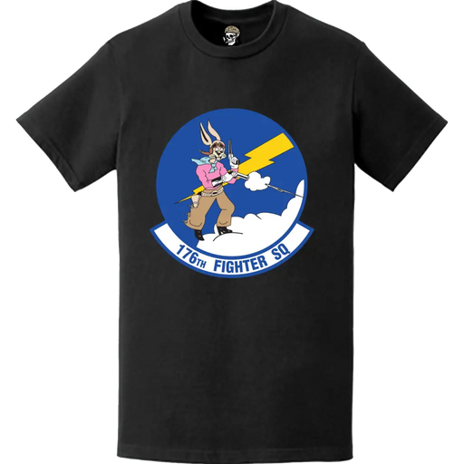 Official 176th Fighter Squadron (176th FS) 'Badger Air Militia' Logo Emblem T-Shirt Tactically Acquired   