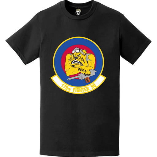 Official 179th Fighter Squadron (179th FS) 'Bulldogs' Logo Emblem T-Shirt Tactically Acquired   