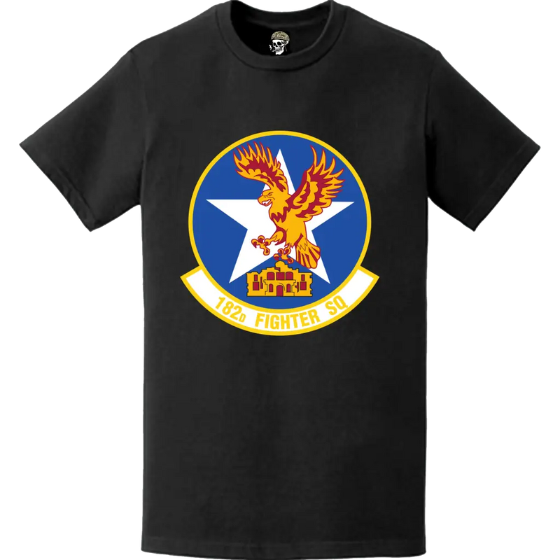 Official 182nd Fighter Squadron (182nd FS) 'Lonestar Gunfighters' Logo Emblem T-Shirt