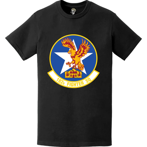 Official 182nd Fighter Squadron (182nd FS) 'Lonestar Gunfighters' Logo Emblem T-Shirt Tactically Acquired   