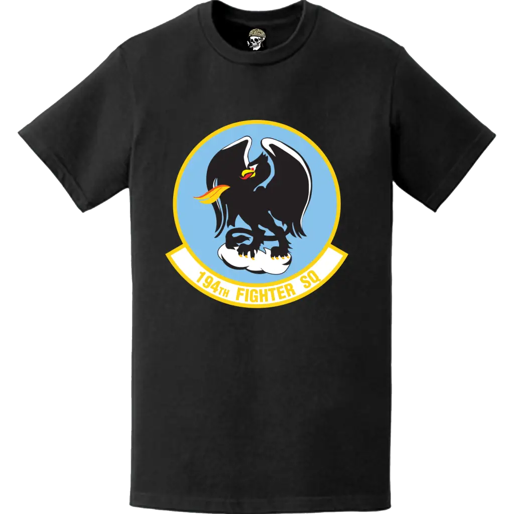 Official 194th Fighter Squadron (194th FS) 'Griffins' Logo Emblem T-Shirt Tactically Acquired   