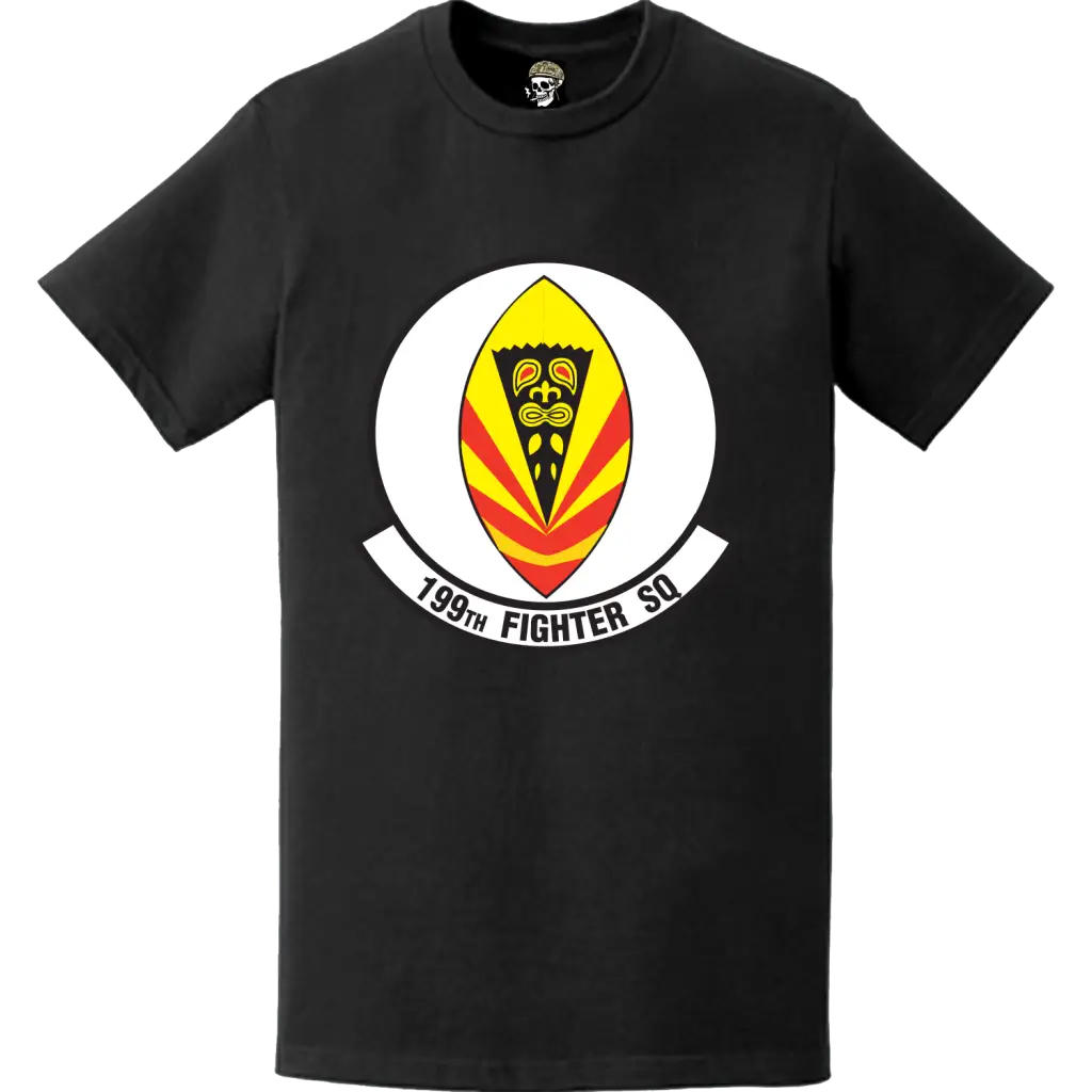 Official 199th Fighter Squadron (199th FS) 'Mytai Fighters’ Logo Emblem T-Shirt Tactically Acquired   