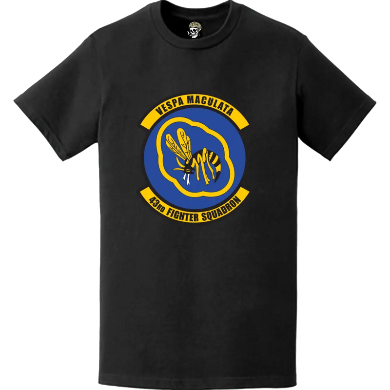 Official 43rd Fighter Squadron (43rd FS) 'American Hornets' Logo Emblem T-Shirt
