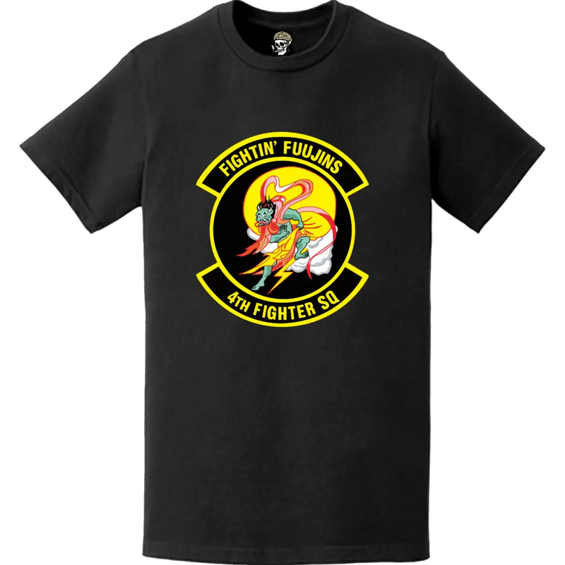 Official 4th Fighter Squadron (4th FS) 'Fighting Fuujins' Logo Emblem T-Shirt