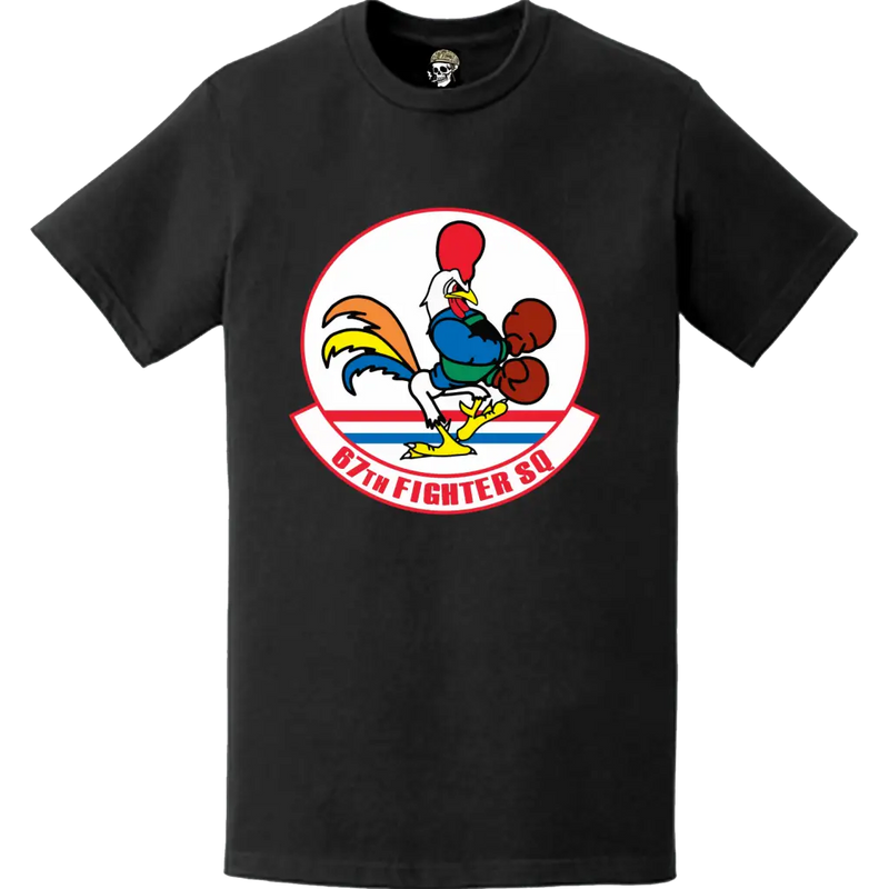 Official 67th Fighter Squadron (67th FS) 'Fighting Cocks' Logo Emblem T-Shirt