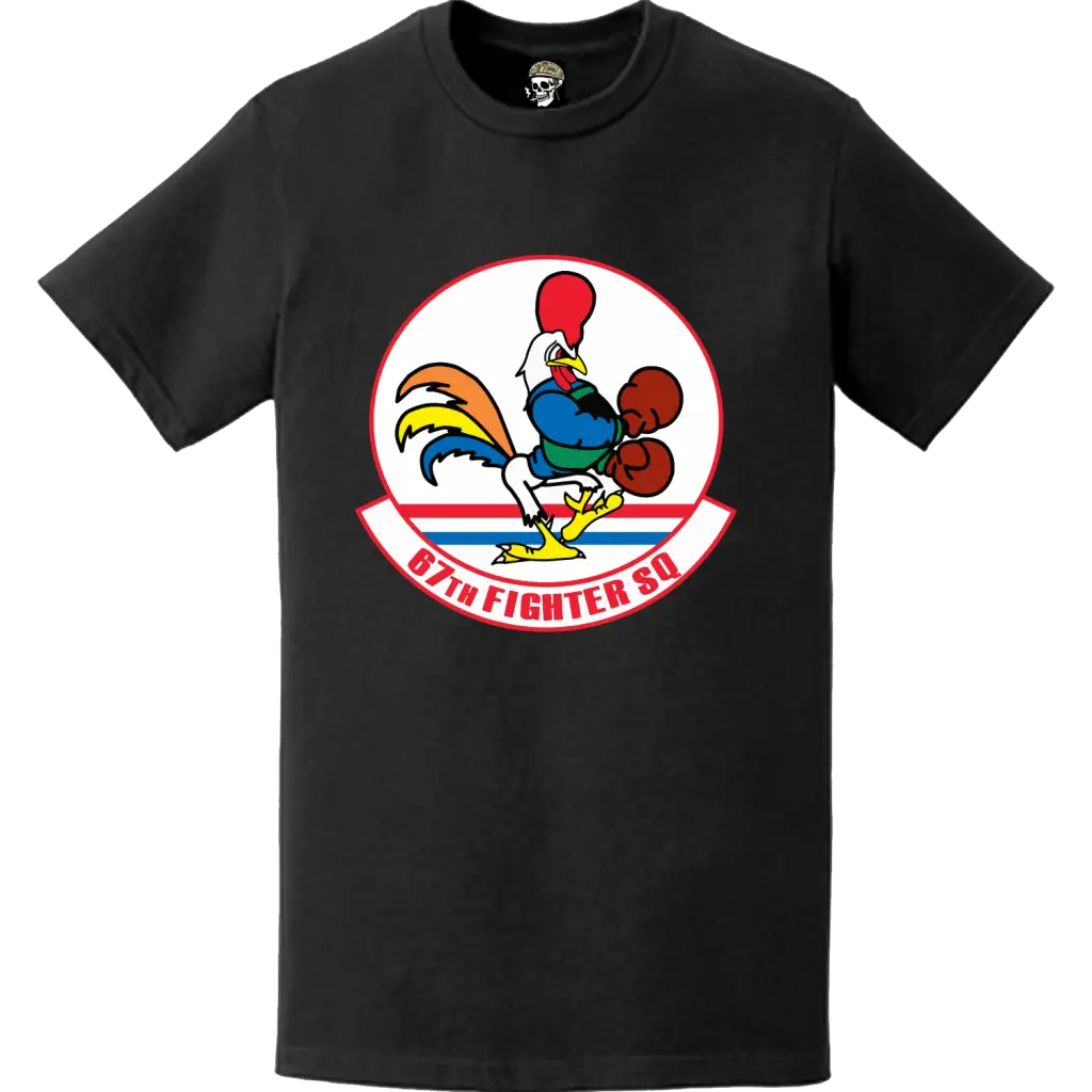 Official 67th Fighter Squadron (67th FS) 'Fighting Cocks' Logo Emblem T-Shirt Tactically Acquired   