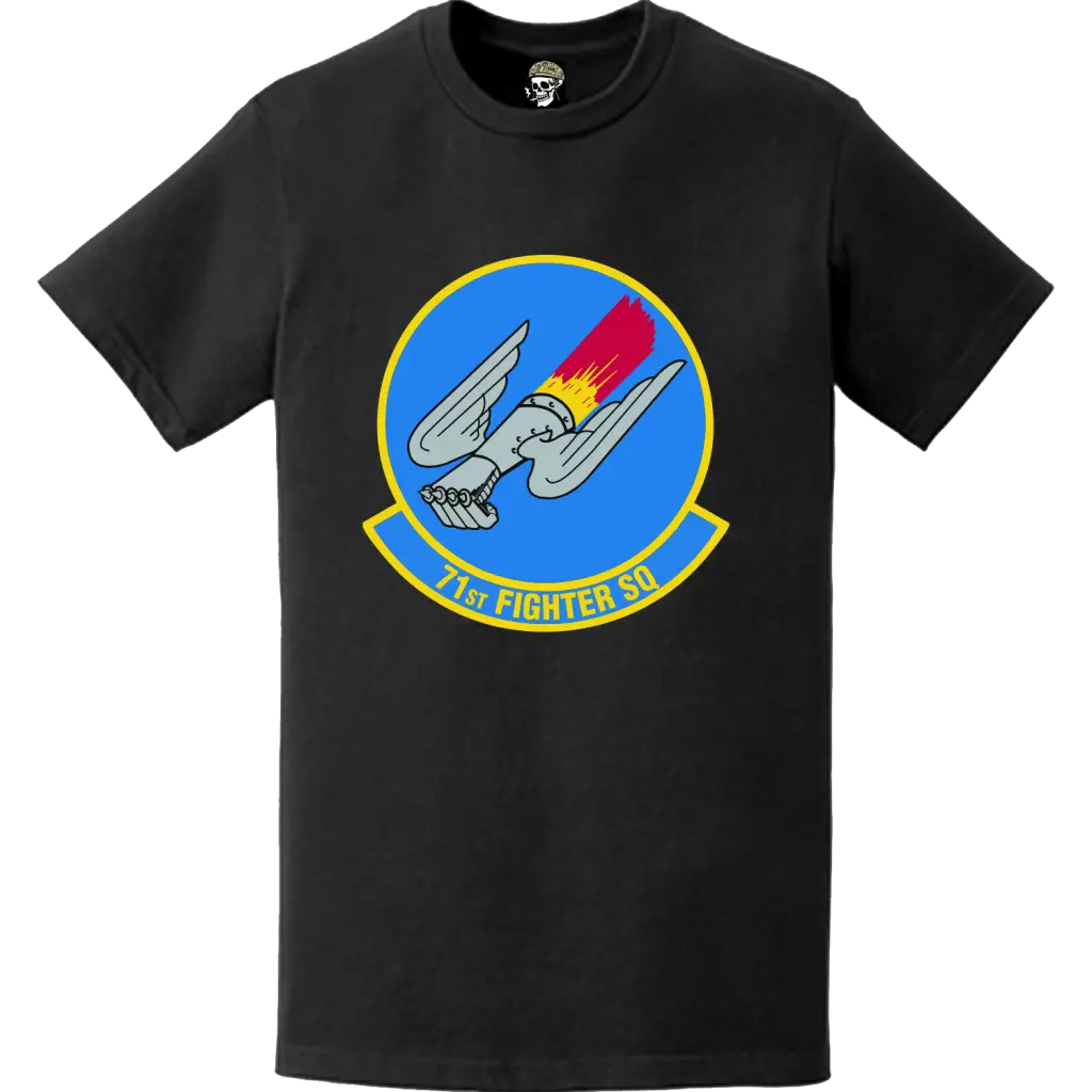 Official 71st Fighter Squadron (71st FS) 'Ironmen' Logo Emblem T-Shirt Tactically Acquired   
