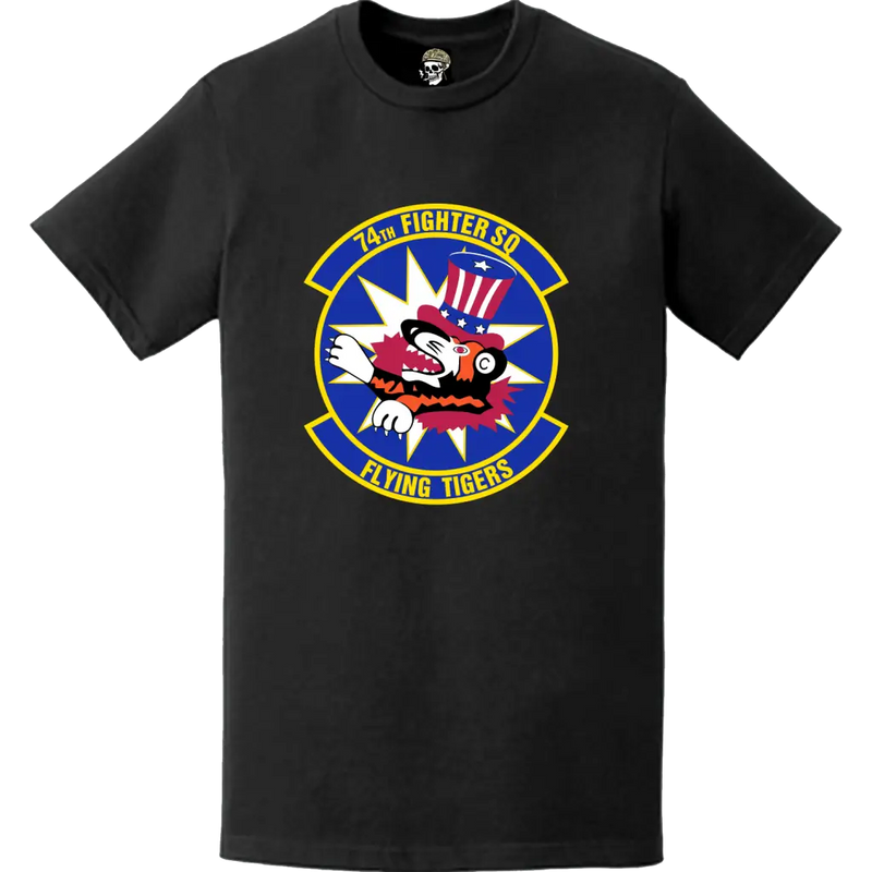 Official 74th Fighter Squadron (74th FS) 'Flying Tigers' Logo Emblem T-Shirt