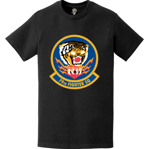 Official 79th Fighter Squadron (79th FS) 'Tigers' Logo Emblem T-Shirt Tactically Acquired   