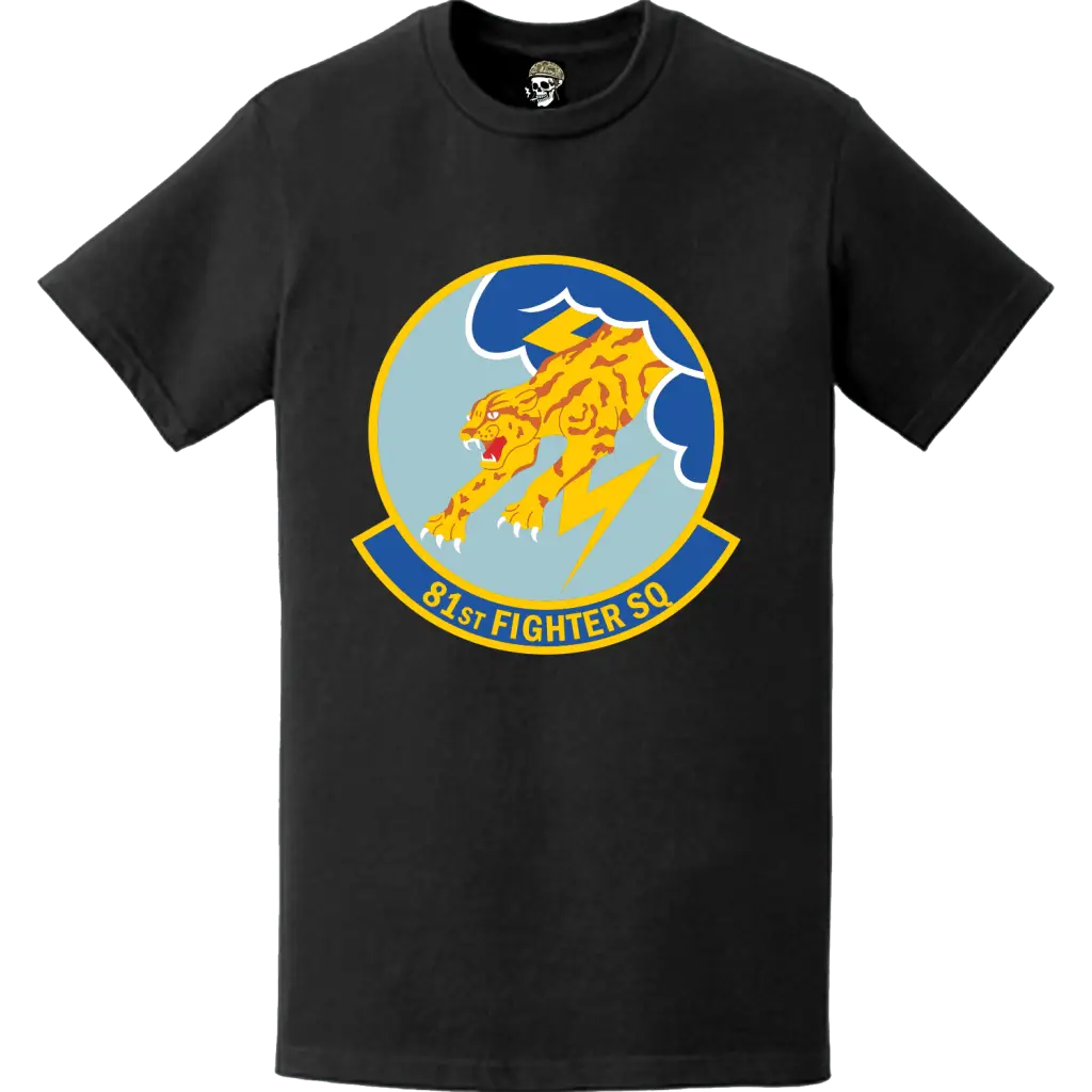 Official 81st Fighter Squadron (81st FS) 'Panthers' Logo Emblem T-Shirt Tactically Acquired   
