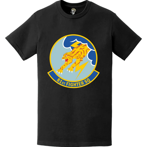 Official 81st Fighter Squadron (81st FS) 'Panthers' Logo Emblem T-Shirt Tactically Acquired   