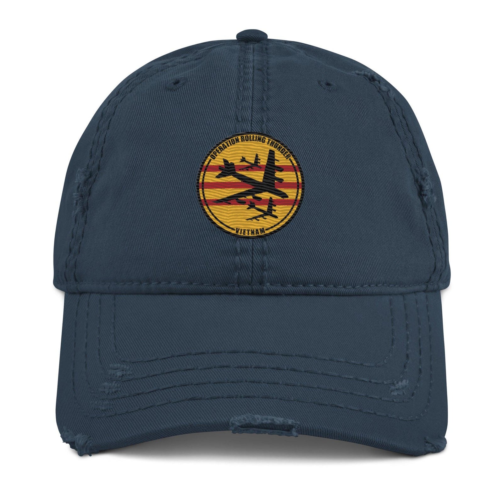 Operation Rolling Thunder Vietnam War Distressed Dad Hat Tactically Acquired Navy  