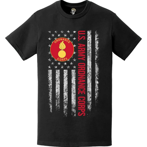 Ordnance Corps American Flag Emblem T-Shirt Tactically Acquired   