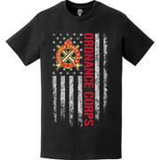 Ordnance Corps American Flag T-Shirt Tactically Acquired   