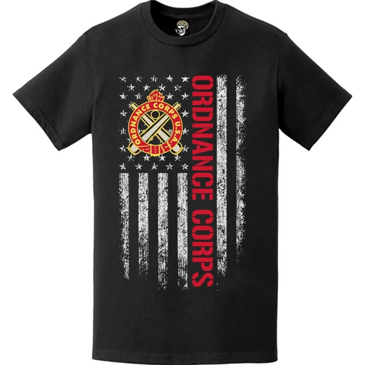 Ordnance Corps American Flag T-Shirt Tactically Acquired   