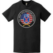 Patriotic 10th Mountain Division American Flag Crest T-Shirt Tactically Acquired   