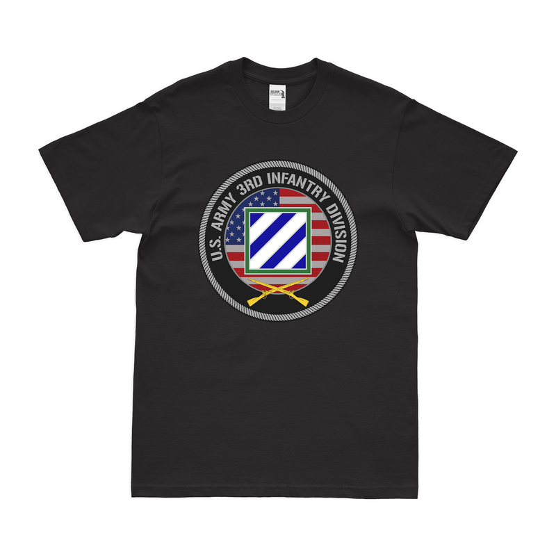 3rd Infantry Division American Flag Emblem T-Shirt