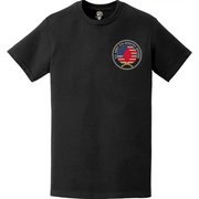 Patriotic 5th Infantry Division American Flag Crest Left Chest T-Shirt Tactically Acquired   