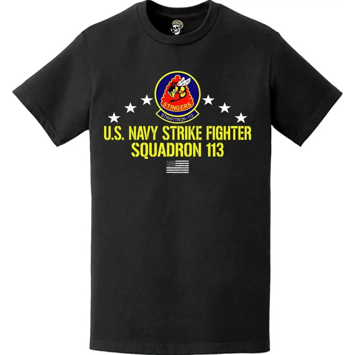 Patriotic Strike Fighter Squadron 113 (VFA-113) T-Shirt Tactically Acquired   