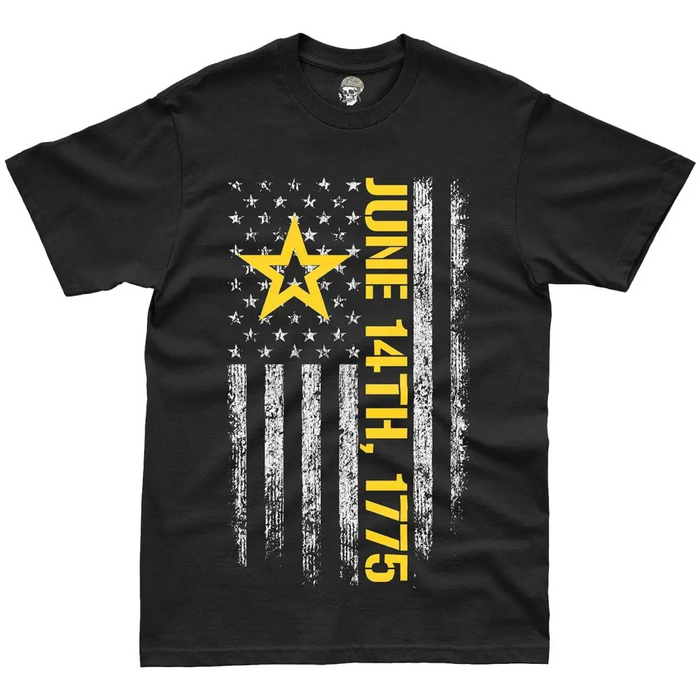 Patriotic U.S. Army American Flag Birthday T-Shirt Tactically Acquired   