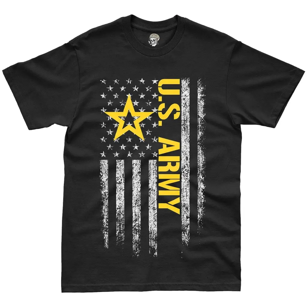 Patriotic U.S. Army Commemorative American Flag T-Shirt Tactically Acquired   