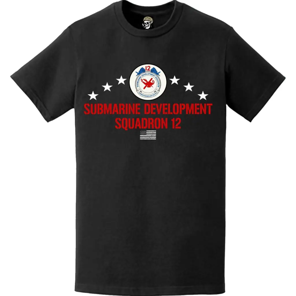Patriotic U.S. Navy DEVRON-12 Logo T-Shirt Tactically Acquired   