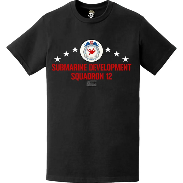 Patriotic U.S. Navy DEVRON-12 Logo T-Shirt Tactically Acquired   