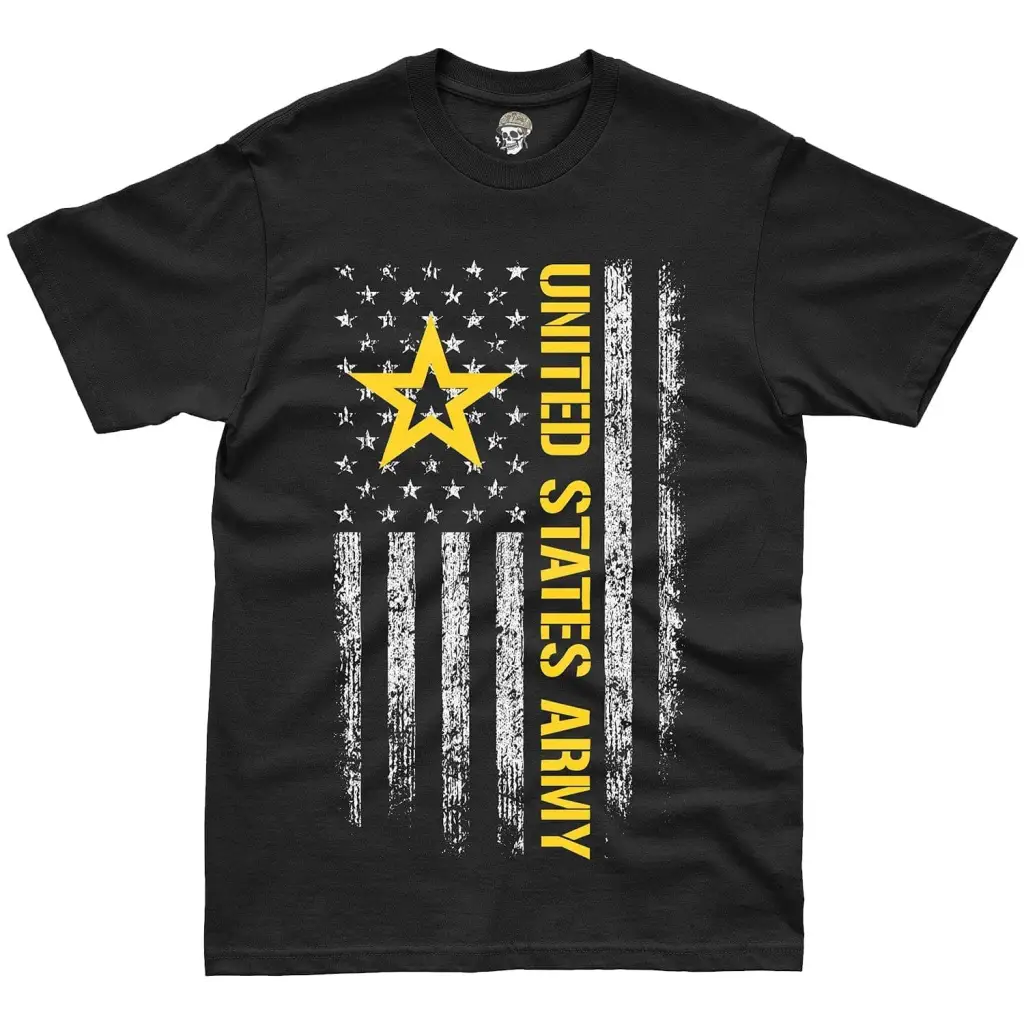 Patriotic United States Army American Flag T-Shirt Tactically Acquired   