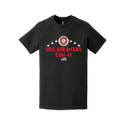 Patriotic USS Arkansas (CGN-41) Logo T-Shirt Tactically Acquired   