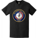 Patriotic USS Bunker Hill (CV-17) American Flag Crest T-Shirt Tactically Acquired   