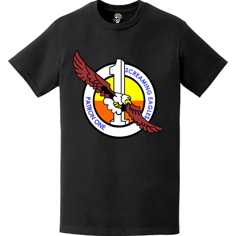 Patrol Squadron 1 (VP-1) Patch Logo Decal Emblem Chest T-Shirt