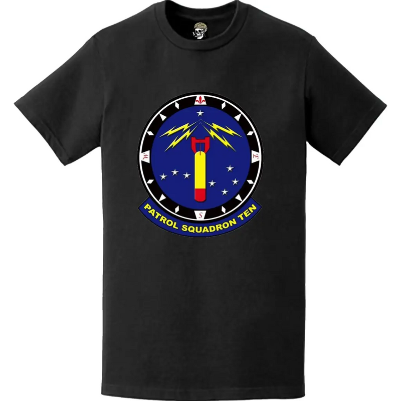 VP-10哨戒飛行隊 パッチロゴデカールエンブレム胸Tシャツ