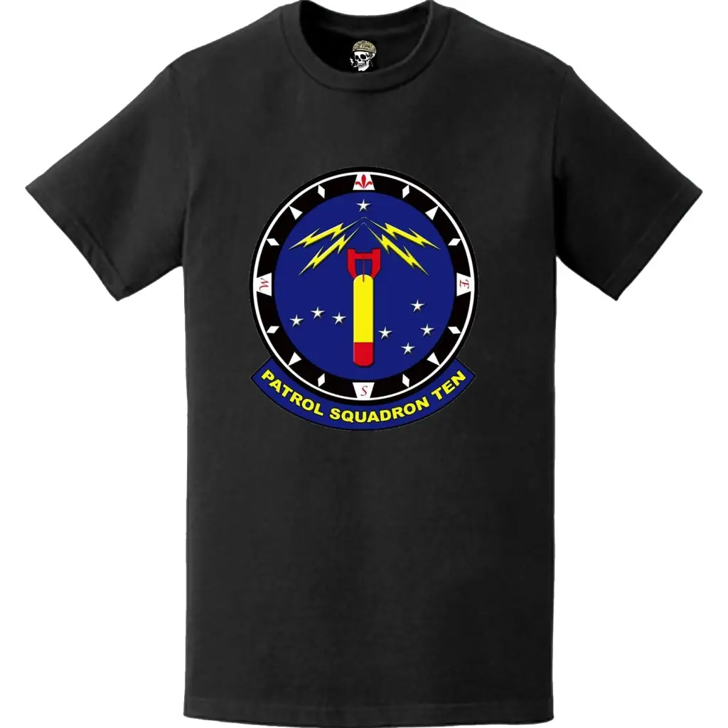 Patrol Squadron 10 (VP-10) Patch Logo Decal Emblem Chest T-Shirt Tactically Acquired   