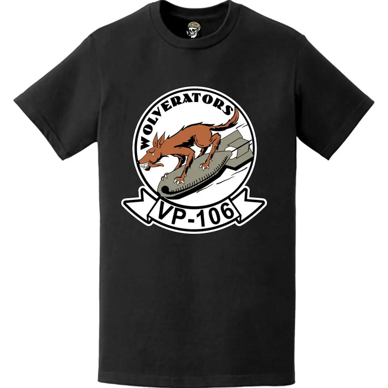 第106哨戒飛行隊 (VP-106) パッチロゴ デカール エンブレム チェスト Tシャツ