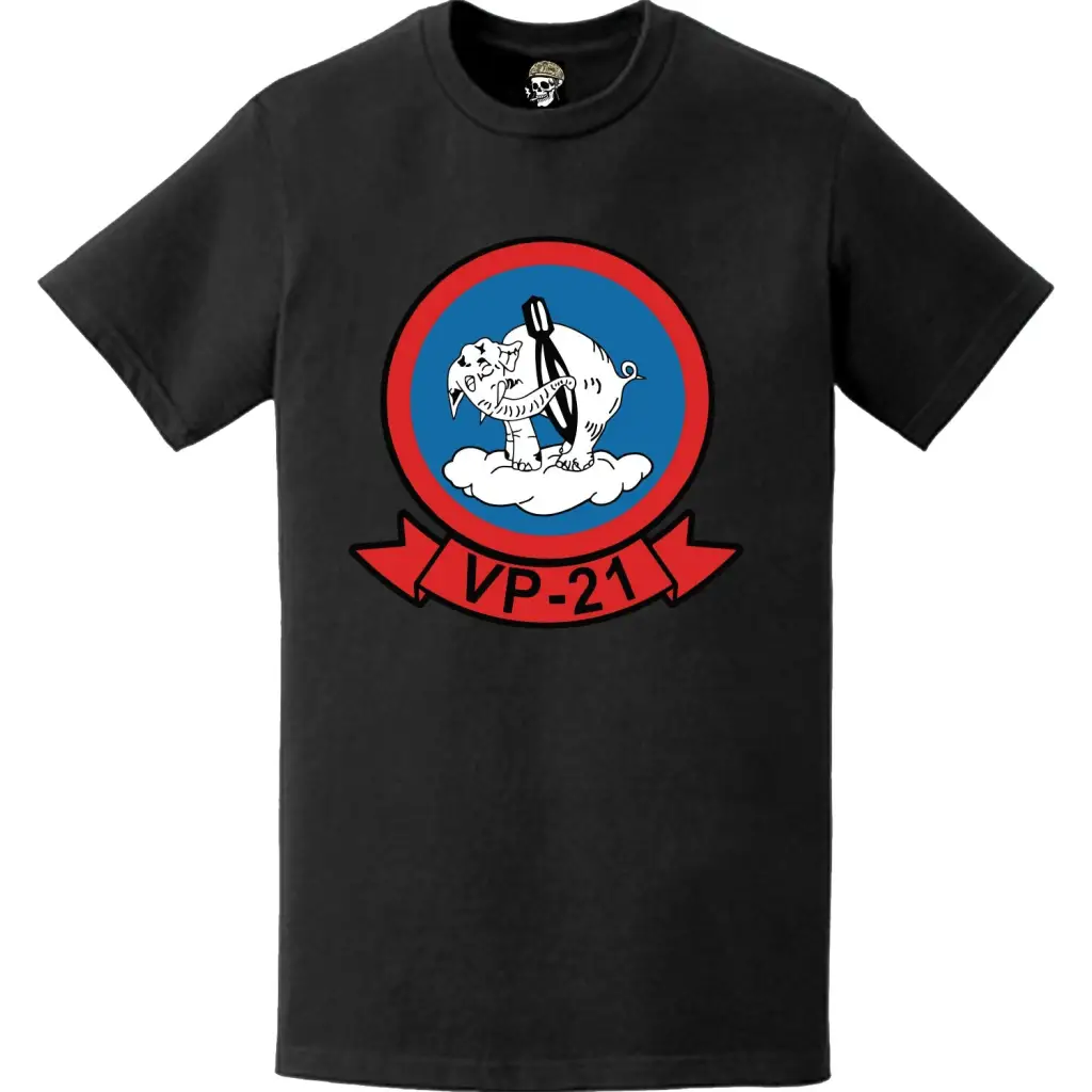 Patrol Squadron 21 (VP-21) Patch Logo Decal Emblem Chest T-Shirt Tactically Acquired   