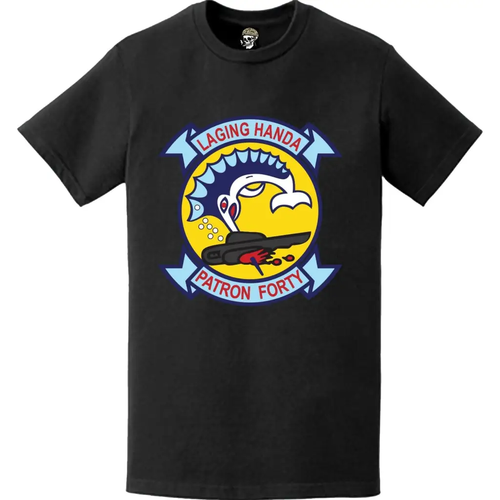 Patrol Squadron 40 (VP-40) Patch Logo Decal Emblem Chest T-Shirt Tactically Acquired   