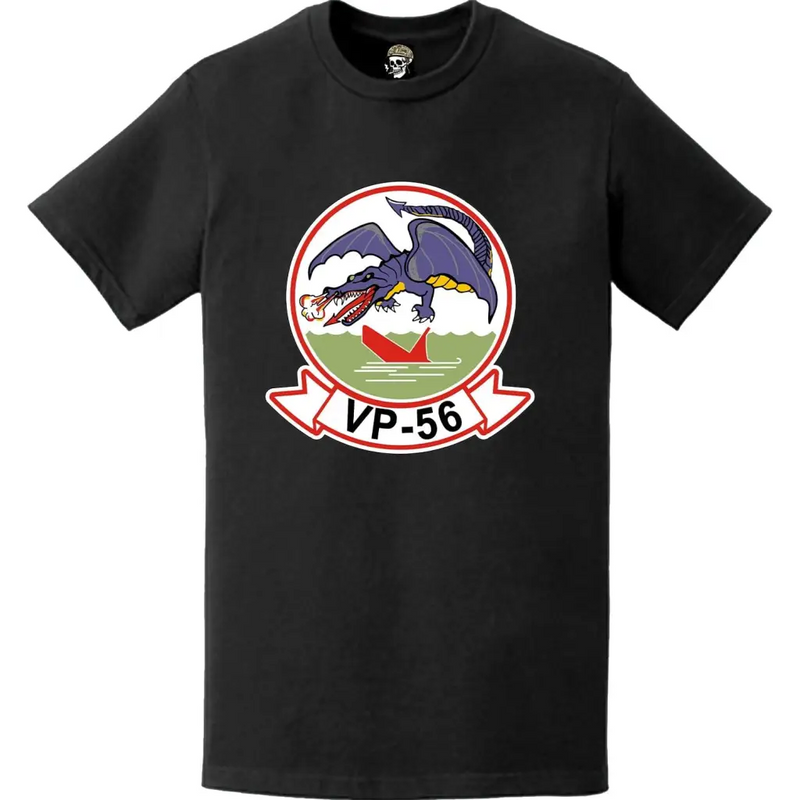 哨戒飛行隊56 (VP-56) パッチロゴデカールエンブレム胸用Tシャツ