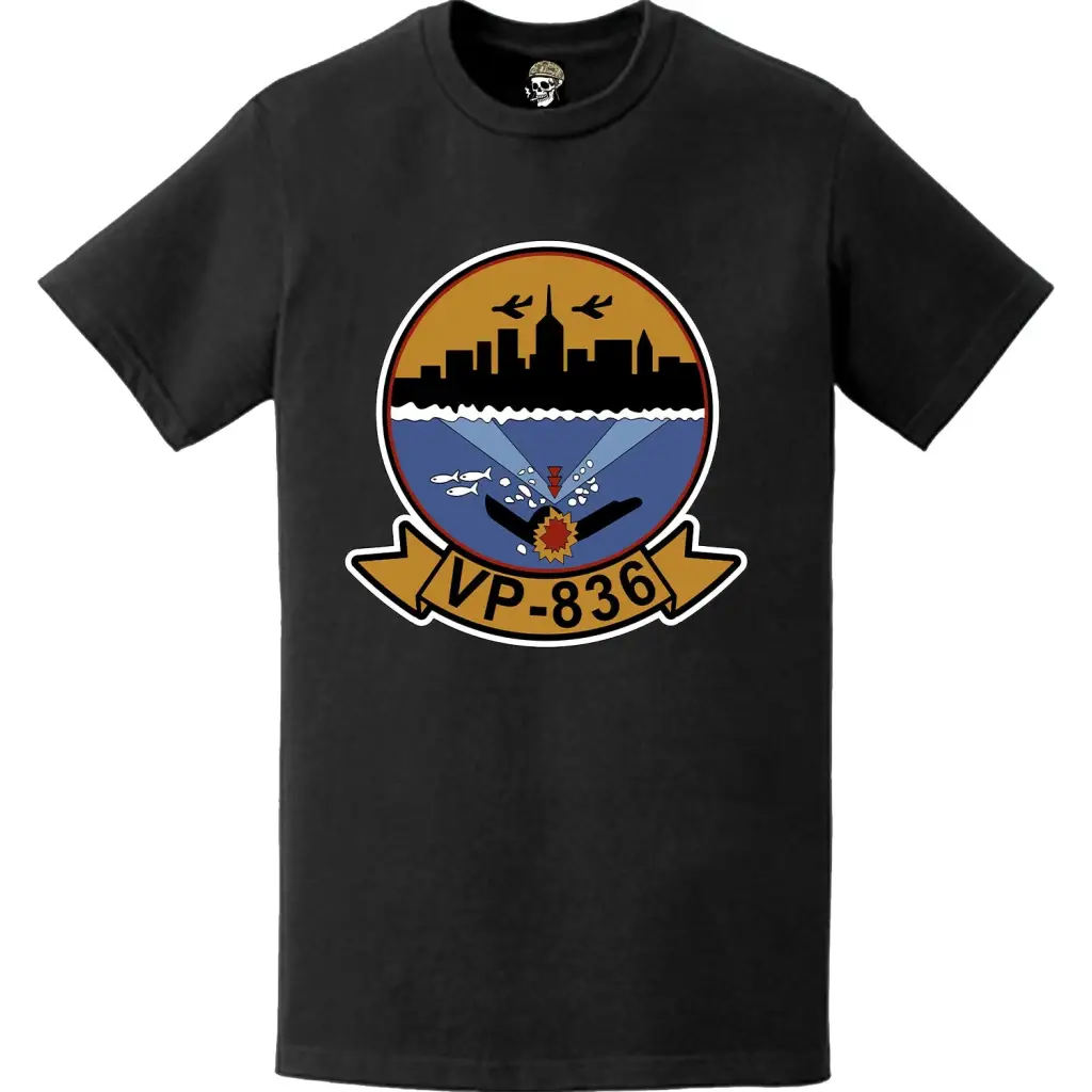 Patrol Squadron 836 (VP-836) Patch Logo Decal Emblem Chest T-Shirt Tactically Acquired   