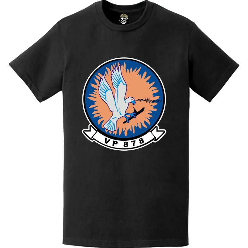 哨戒飛行隊878 (VP-878) パッチ ロゴ デカール エンブレム 胸部 Tシャツ