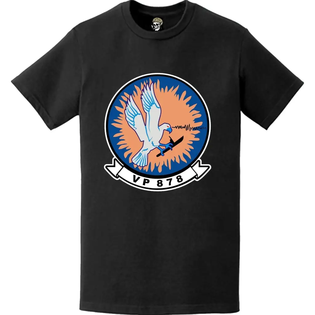 Patrol Squadron 878 (VP-878) Patch Logo Decal Emblem Chest T-Shirt Tactically Acquired   